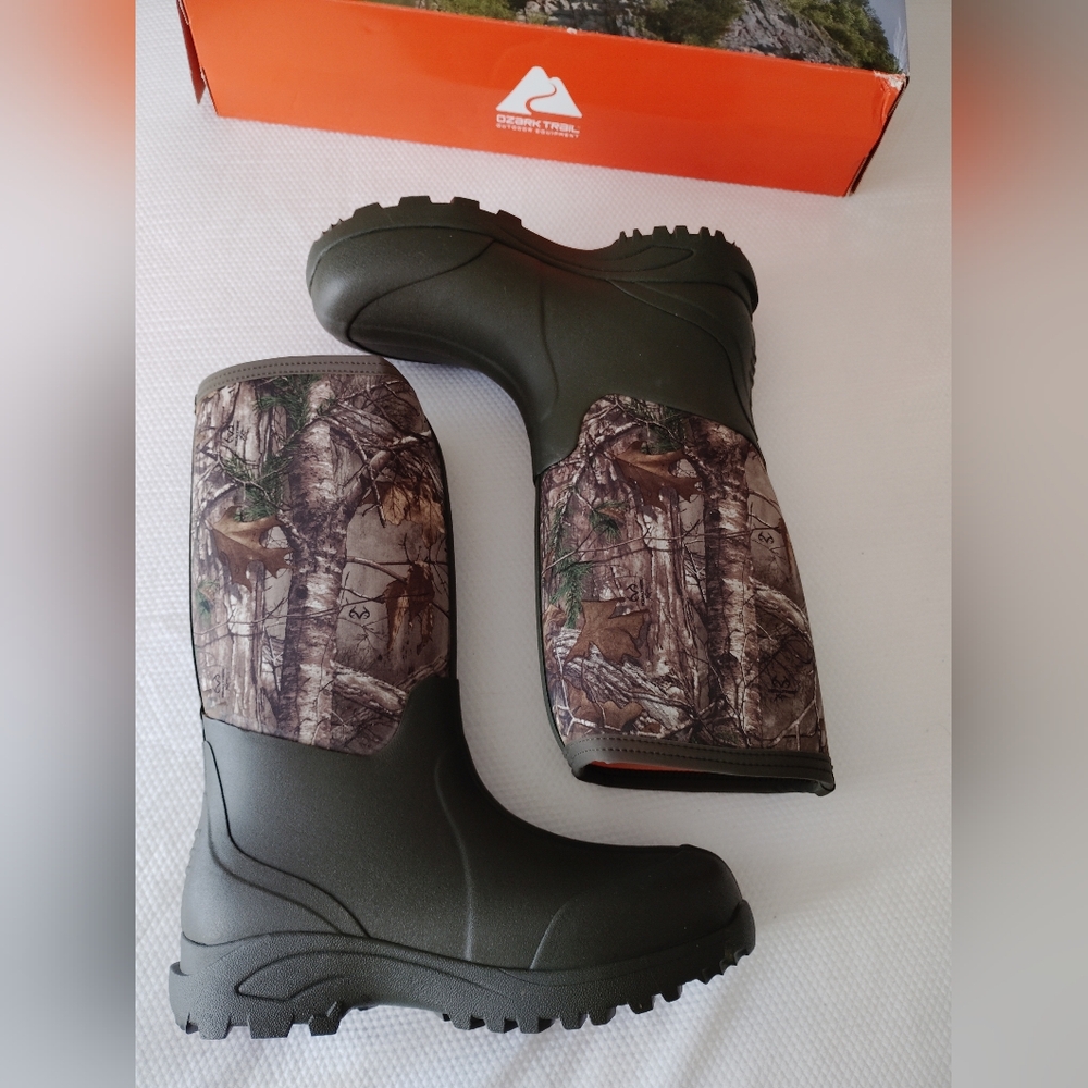 Ozark Trail Mens Hunting Freefall Chore Boot Size 13 Camouflage . - Picture 5 of 8